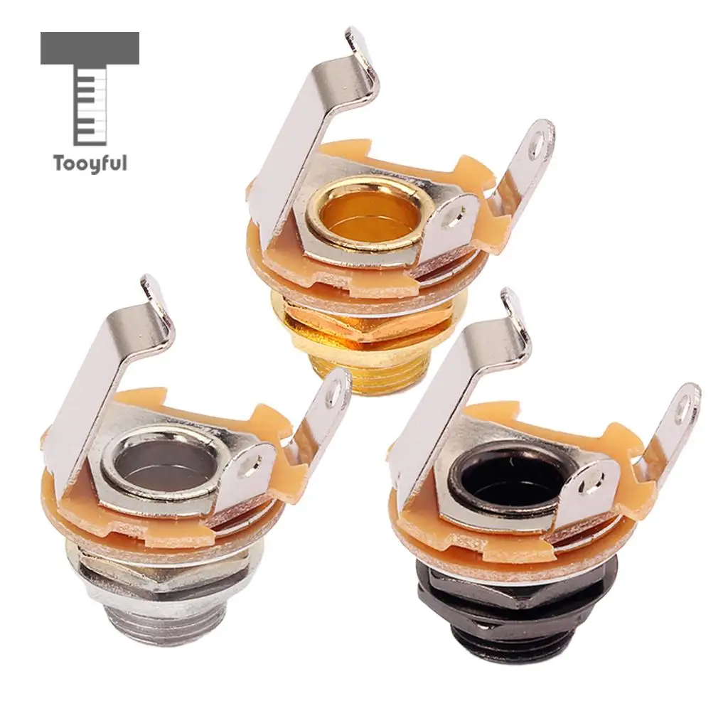 Tooyful 1 набор 10 Mono 1/4 &quotJack разъем для инструмент бас гитара DIY аксессуары запасные