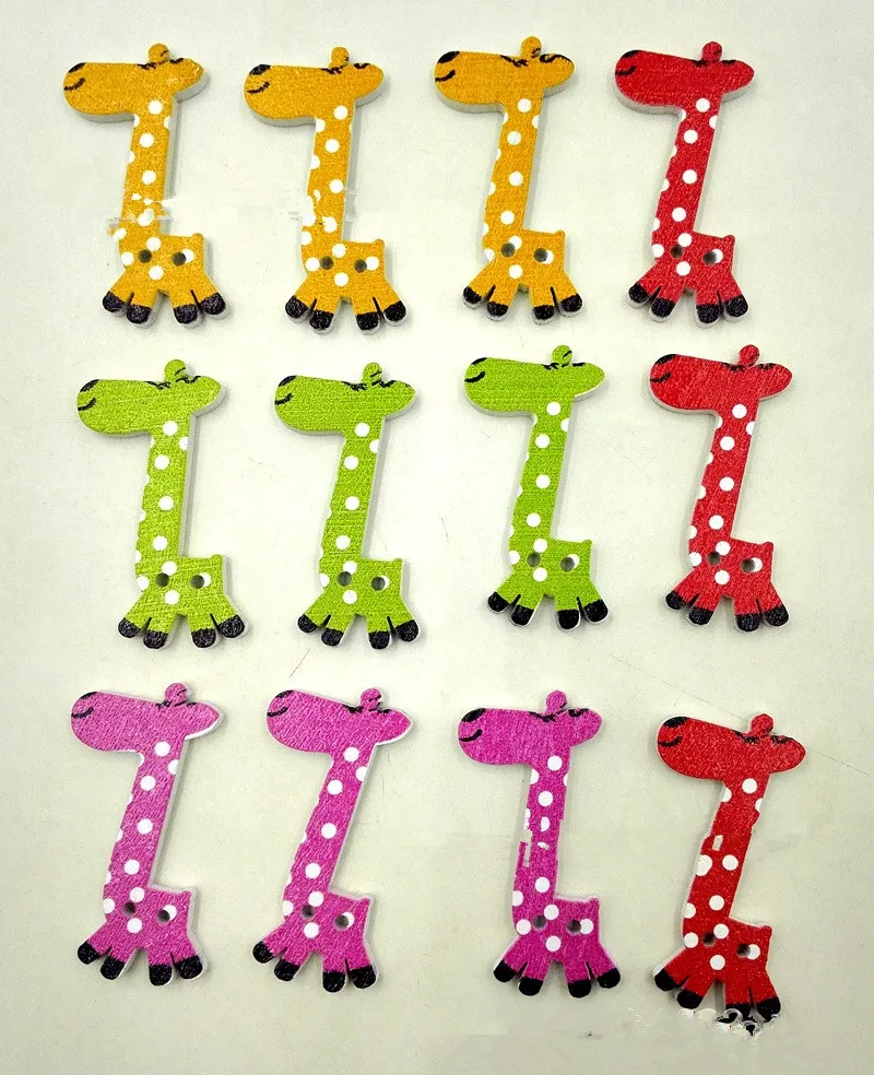 20 шт деревянная пуговица бусины дети Сделай Сам Скрапбукинг рисунок ремесло