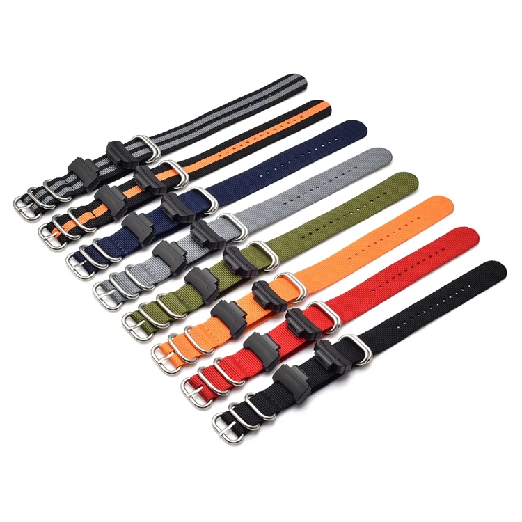 16 мм адаптеры 1 пара HD преобразования RAF NATO нейлоновый ремешок для часов набор G Shock