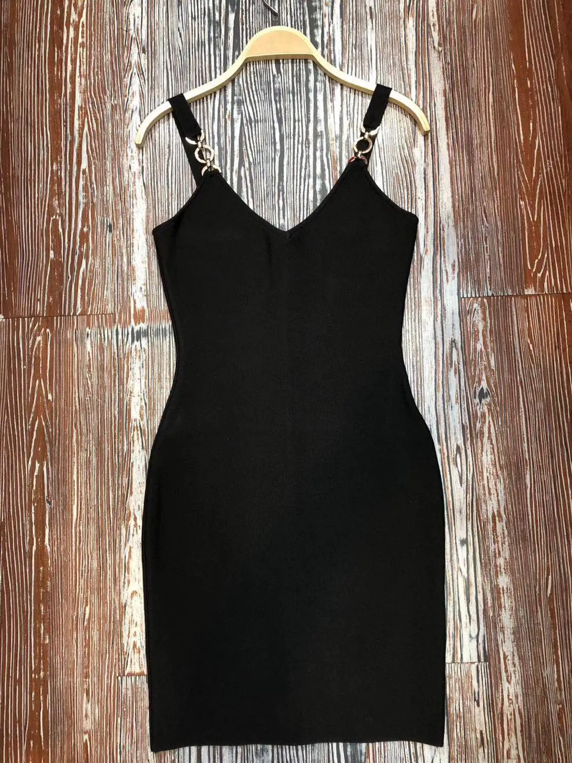 Женское Бандажное платье черное из вискозы для вечеринки ночного клуба лето