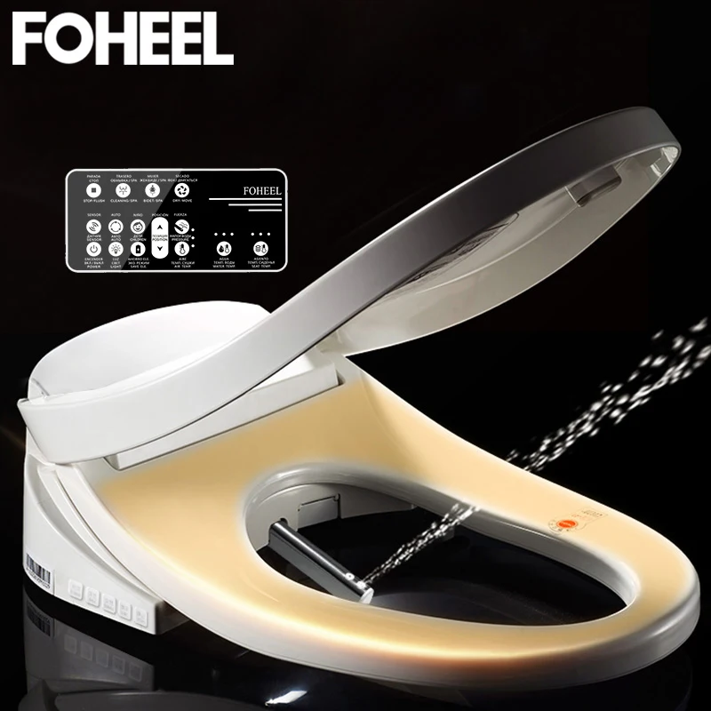 FOHEEL Новое умное сиденье для унитаза освещение со светодиодной подсветкой и
