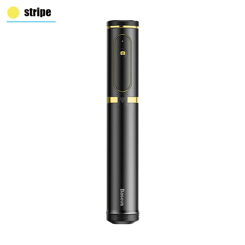 Gold Stripe Baseus Bluetooth селфи-палка портативный ручной смарт-штатив для телефона, фотокамеры с беспроводным пультом дистанционного управления для iPhone samsung huawei Android - Цвет: Gold Stripe