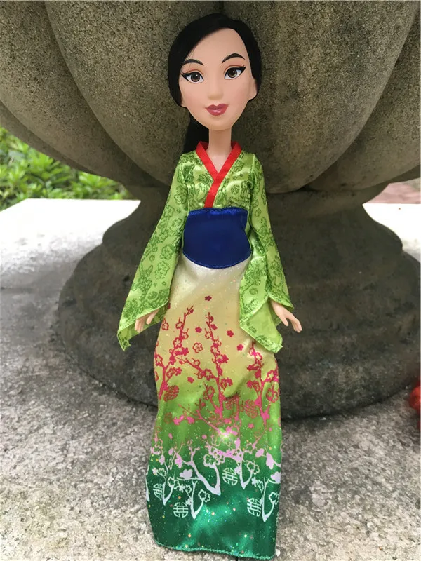 Mulan Disney Princess Royal Shimmer 1" куклы Аврора/Золушка/Мулан/Жасмин/Мерида/Тиана/Ариэль/Pocahontas/Белль/Эльза/Рапунцель - Цвет: Mulan