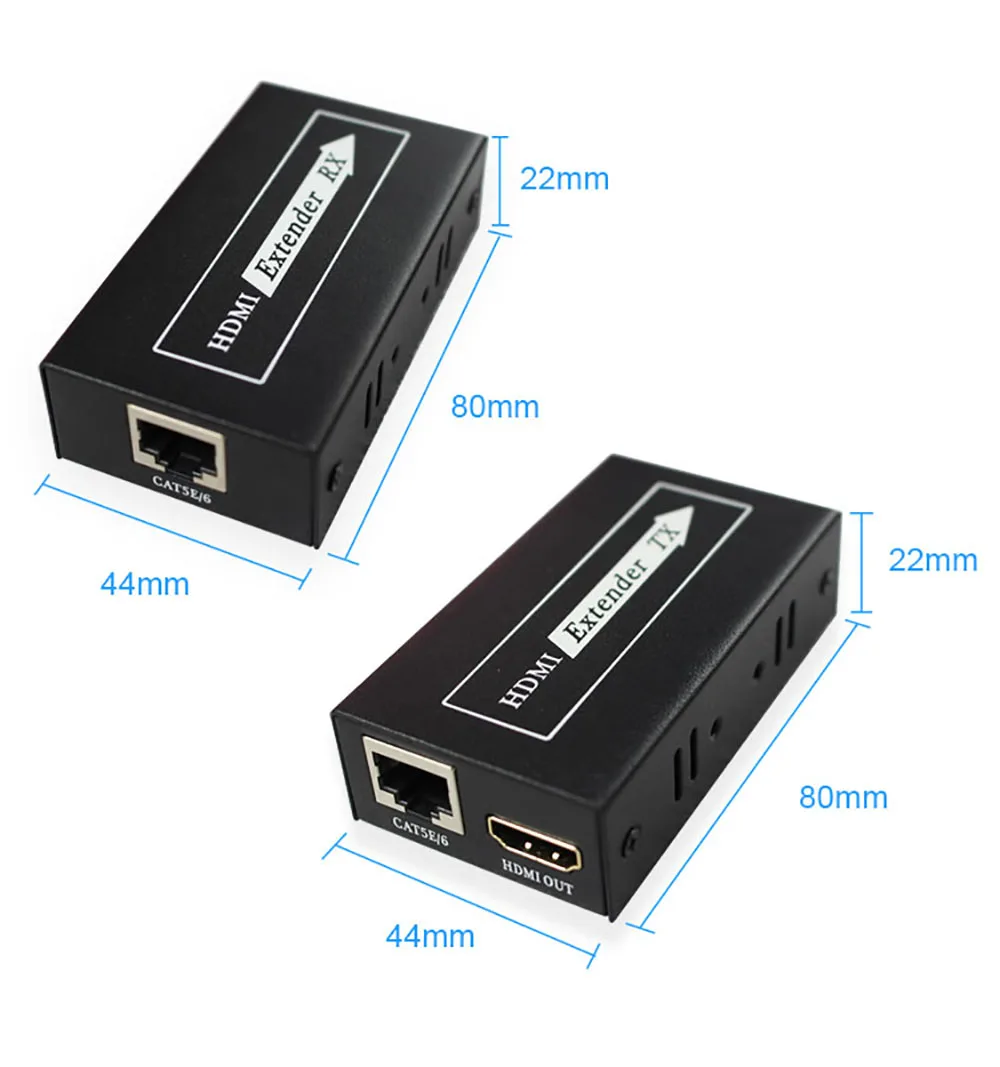 HDMI удлинитель приемник передатчика 60 м по IP/TCP UTP/STP CAT5e/6 Rj45 поддержка удлинителя