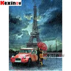 Kexinzu полный 5D DIY квадрат @ круглая алмазная живопись автомобильная башня 3D вышивка крестиком Детский пазл украшение ручной работы K0052