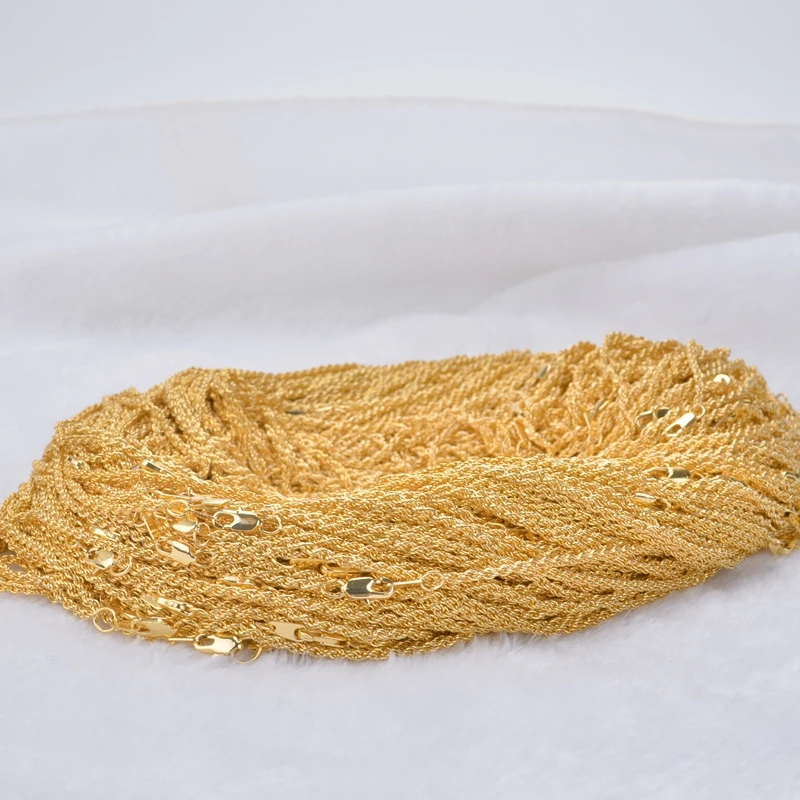 Цепочка унисекс Змея цвета чистого золота 2 мм | Украшения и аксессуары