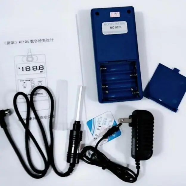 WT 10A Gaussmeter Tesla Meter WT10A флюсометр поверхностного магнитного поля тестер с функцией Ns