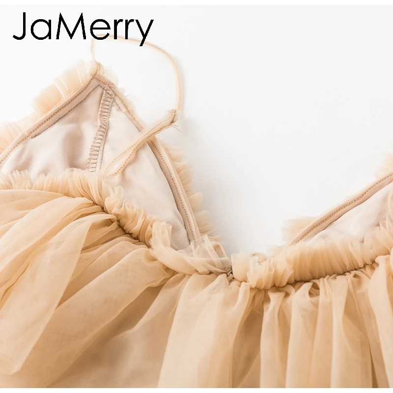 JaMerry, винтажная, сексуальная, boho, сетчатая блузка, рубашка, женская, повседневная, одноцветная, с рюшами, рукав, элегантные топы, летние, на шнуровке, для девушек, blusas