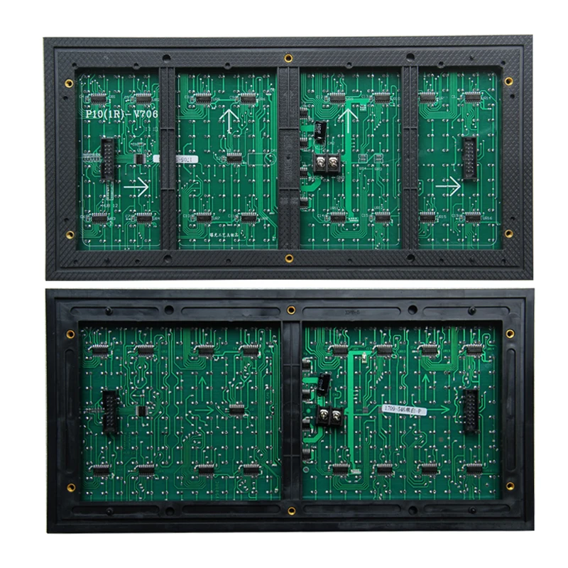 Наружный светодиодный дисплей 32x16 пикселей модуль p10 DIP одна желтая светодиодная