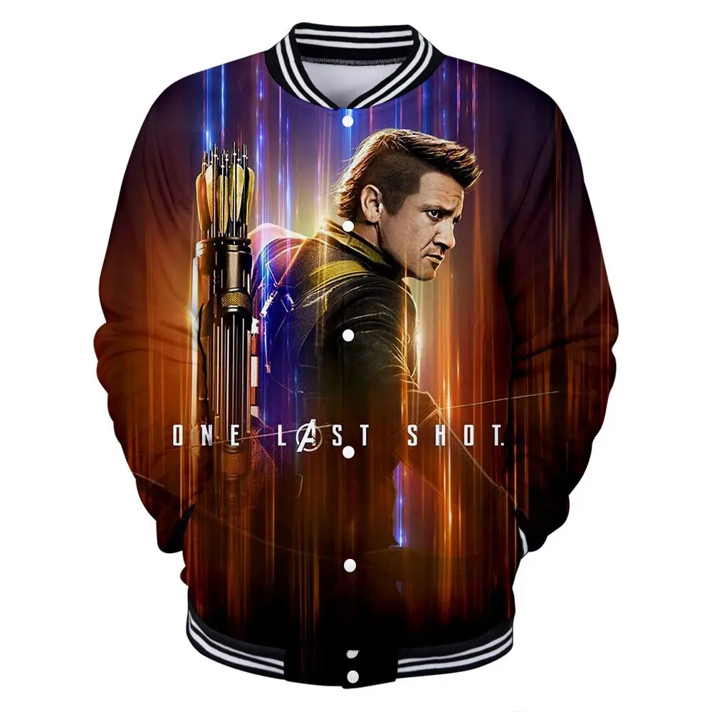 color at picture Зимняя куртка Бомбер для детей Мстители Endgame 3D печатных Бейсбол Форма верхняя одежда супергерой Америка Капитан, для косплея Толстовка - Цвет: color at picture