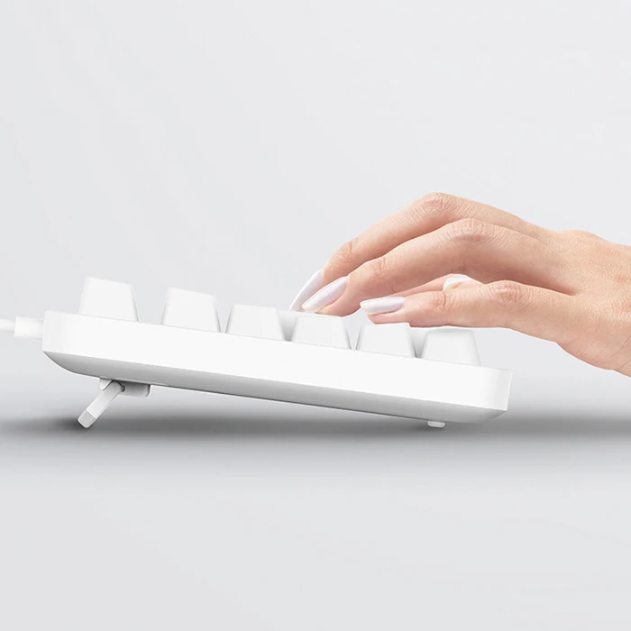 Оригинальный XiaoMi клавиатура Yuemi MK06C 104 ключей NKRO Вишневый красный переключатель USB