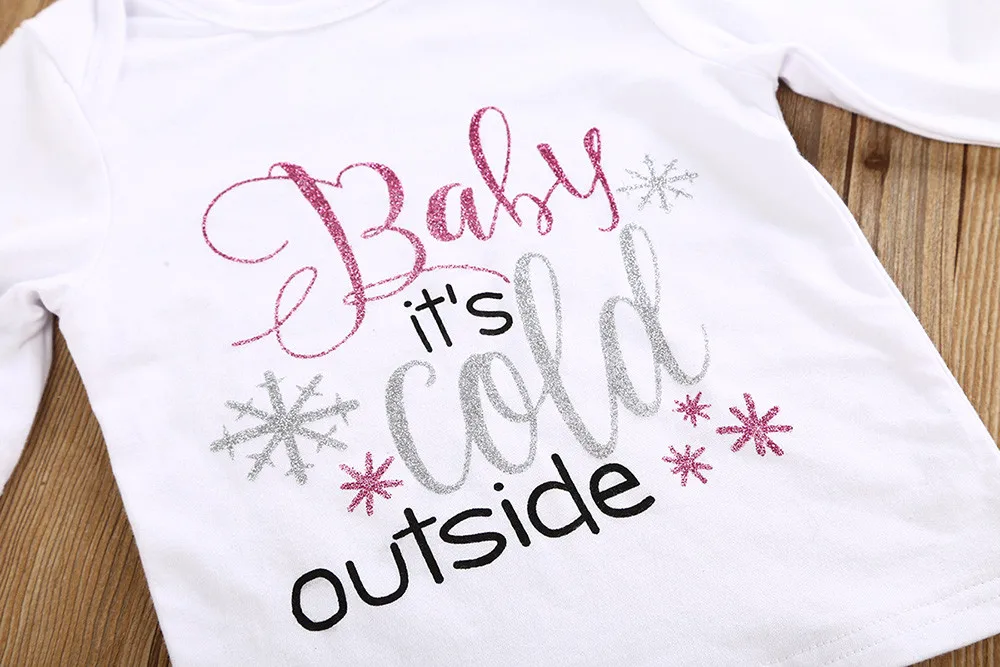 Удобная детская Рождественская Одежда популярная одежда футболка с надписью для