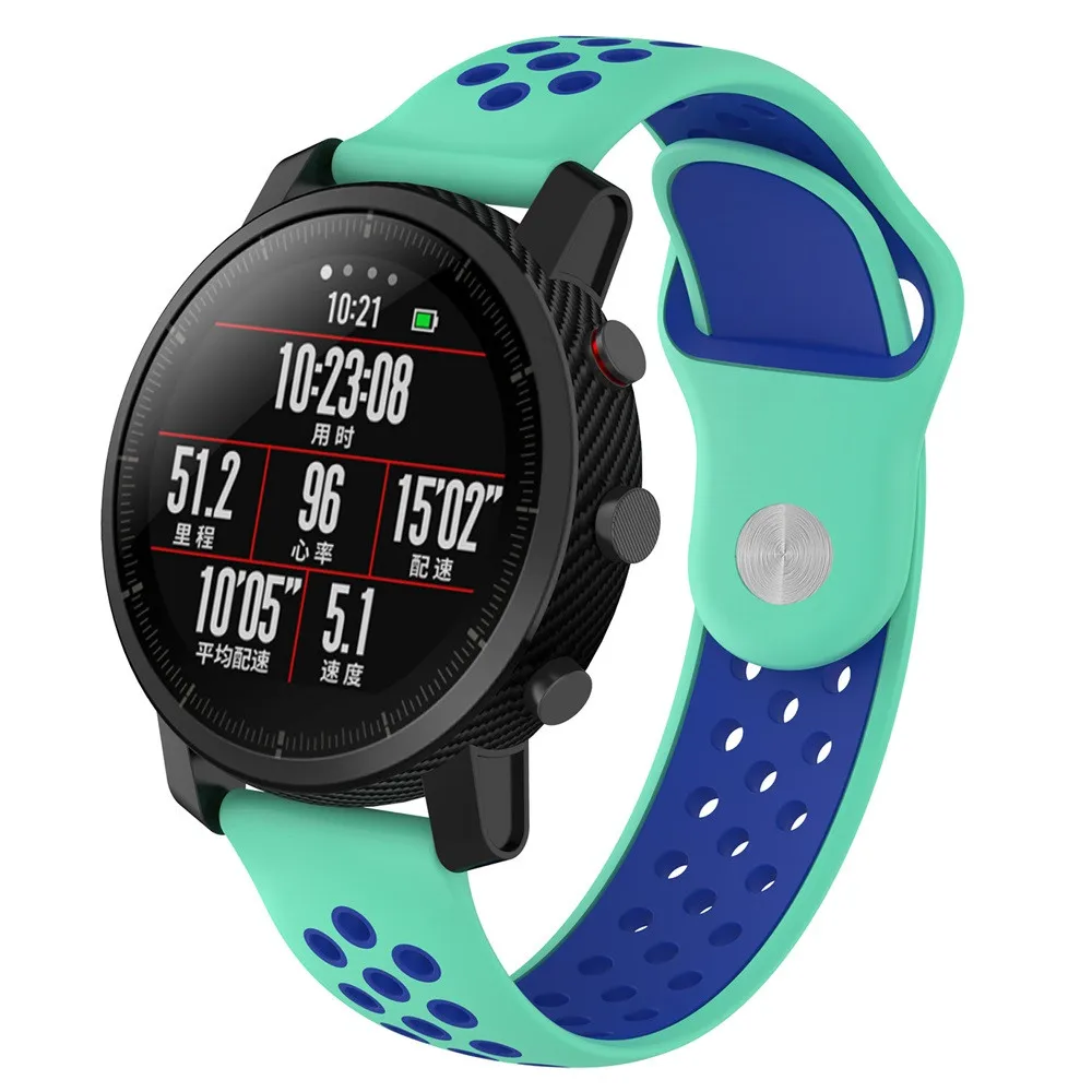 Силиконовый Модный вентилируемый спортивный ремешок для замены Huami Amazfit Apr25