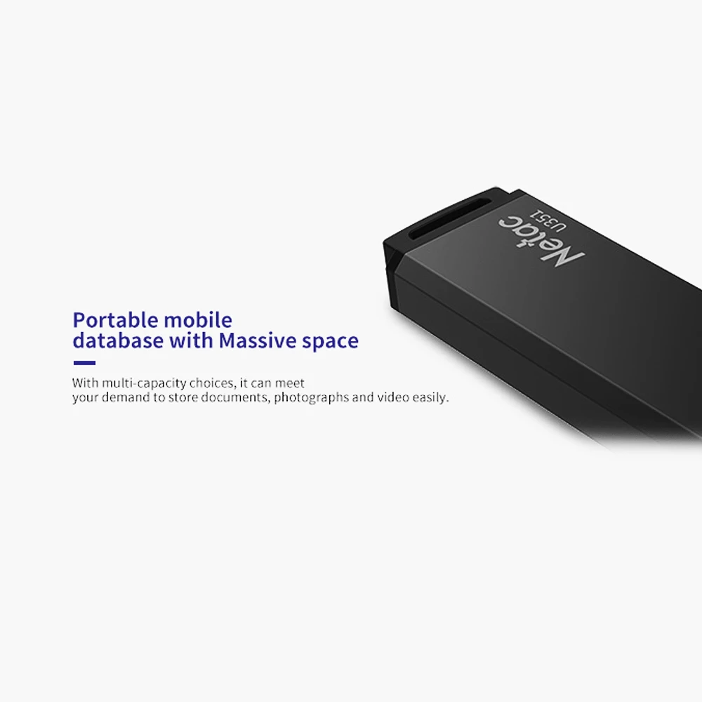 Флеш накопитель Netc U351 USB 3 0 портативный U диск флешка автомобильные флэшки тонкие