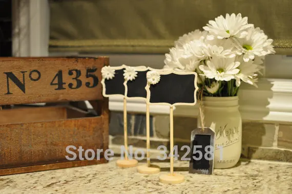 8x мини деревянной доске Мел для доски на подставке табличек держатель свадебной