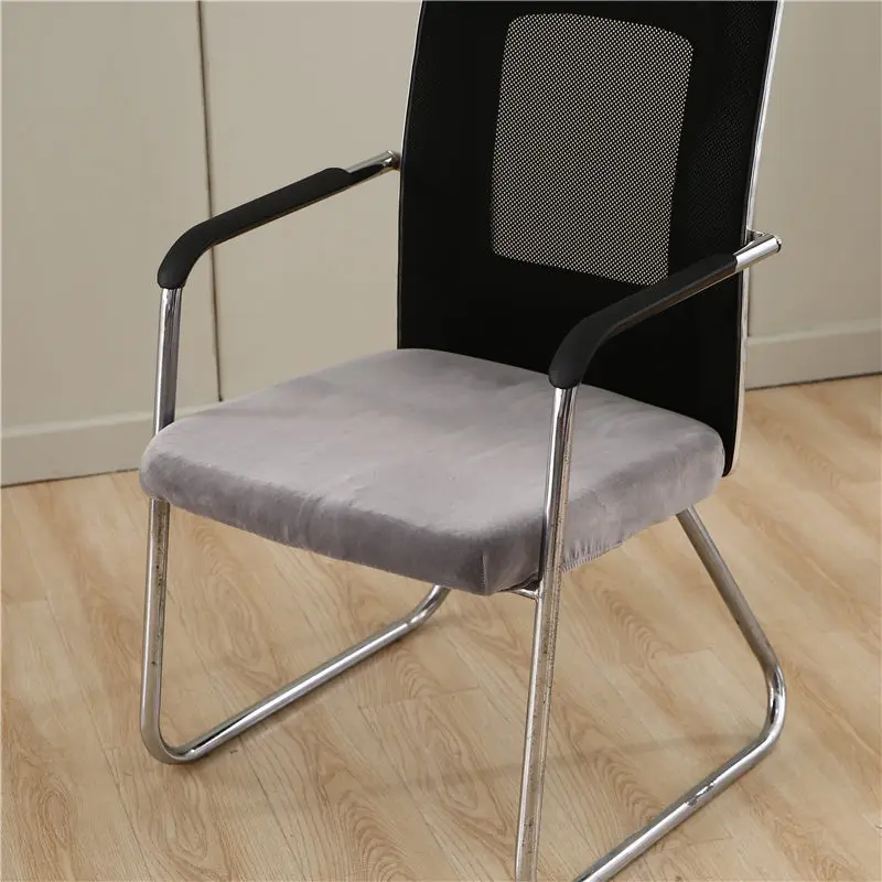 Thick Plush Seat Cover Removable Chair Covers Spandex Anti-dirty for Dining Room Kitchen Office housse de chaise | Дом и сад