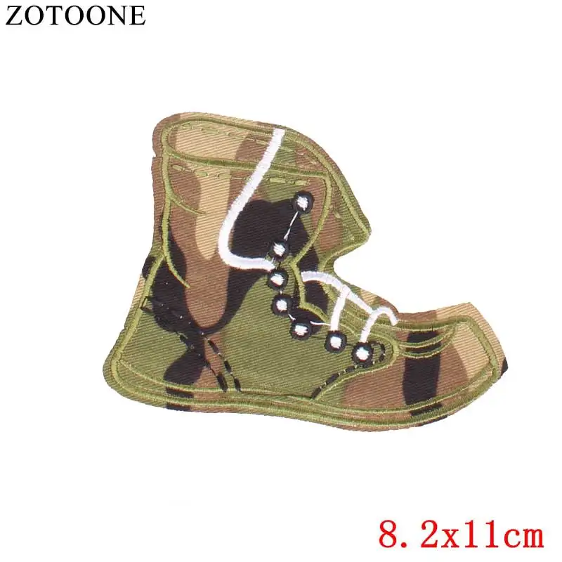 ZOTOONE Сделай Сам военные вышитые термоклейкие нашивки для одежды футболка