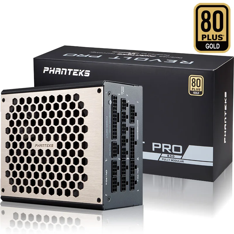 PHANTEKS Revolt PRO 850W Полный режим питания настольного компьютера(12 лет гарантии/запатентованный дизайн/Эко энергосберегающий вентилятор
