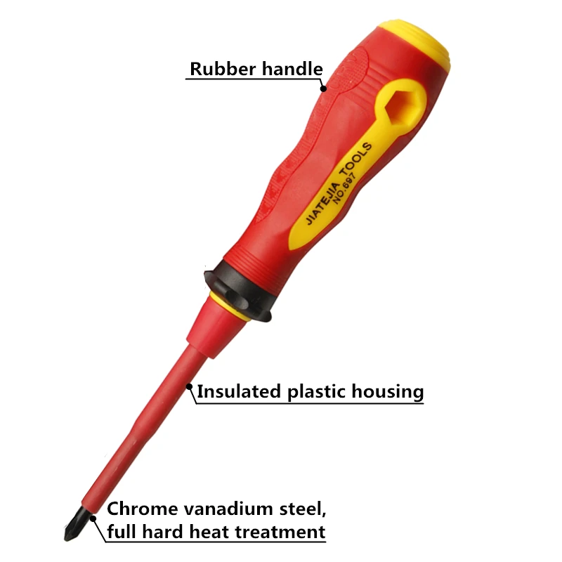 Набор изолированных отверток 8 шт. карандаш для проверки электрика рандомное