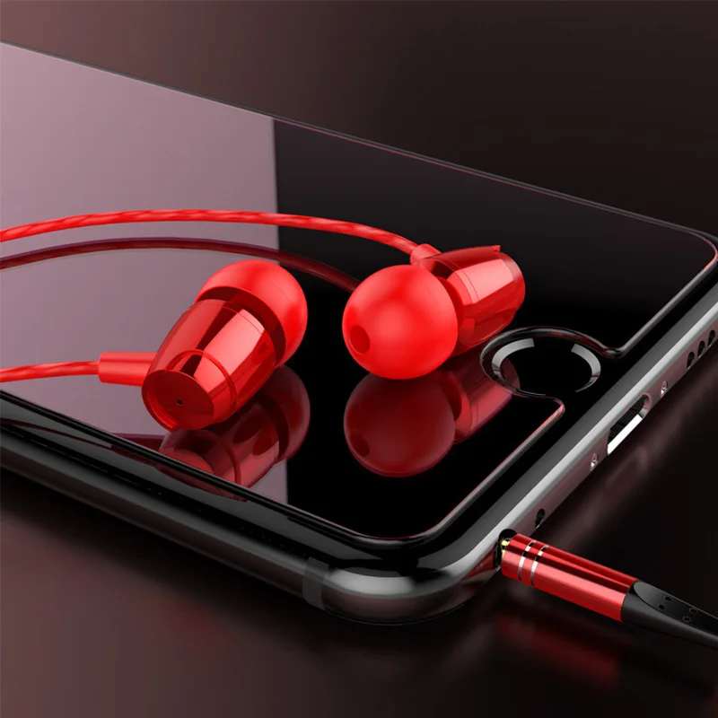 Наушники в ухо аудио Hi Fi наушники с басами без рук для тренажерного зала телефона