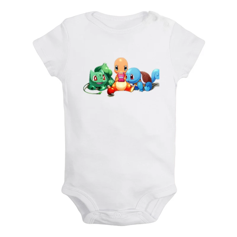 JaBaby009WD Мультфильм Charmander Charmeleon Charizard Покемон дизайн для новорожденных мальчиков и девочек униформа-комбинезон с принтом для младенцев - Цвет: JaBaby009WD