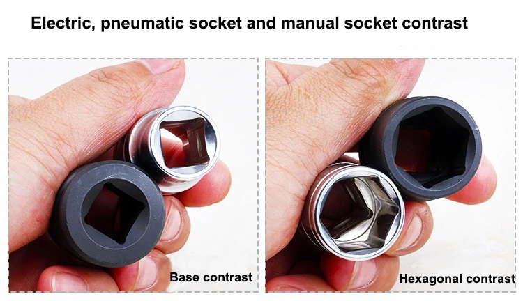

20PCS/Set 1/2" Universal Short Pneumatic Torque Wrench Socket Set Metric Air Adopter Impact Socket Set Auto Repair Wrench Tool