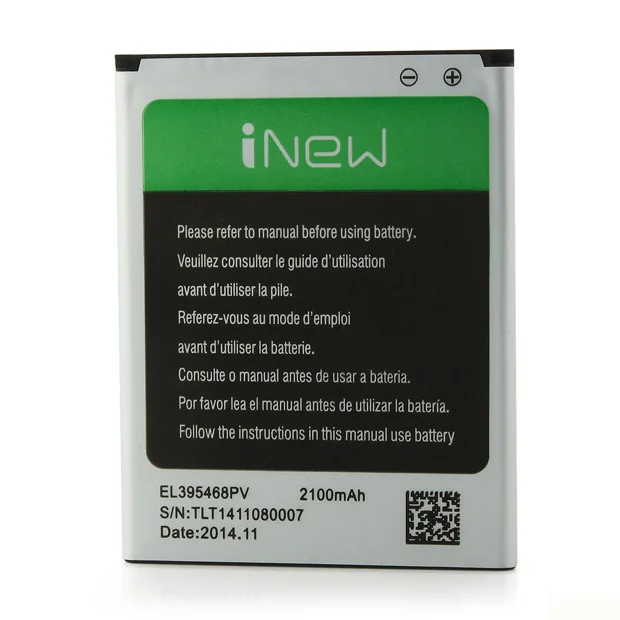 iNew V1 Battery Replacement 2100Mah EL395468PV battery For Inew V1/V7 Smartphone Original Battery Replacement For inew V1