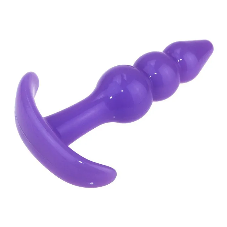DN014/Silicone Jelly Anal Toys Butt Plugs Beads Adult Sex Products Men Women Plug Stopper Stimulating | Красота и здоровье