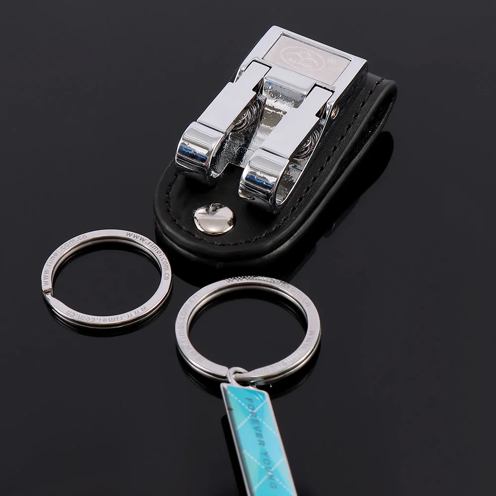 Мужской зажим для ремня из натуральной кожи с 2 петлями аксессуар одежды|Брелоки|