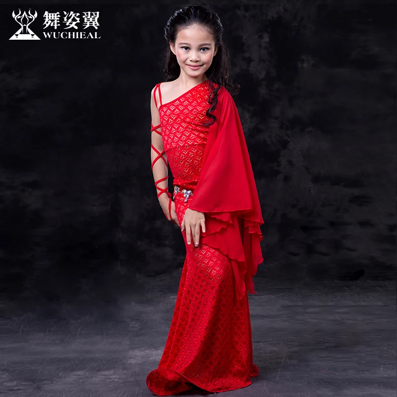 Костюм для танца живота Bellydance Хлопковое платье 2017 г. Wuchieal новые детские костюмы