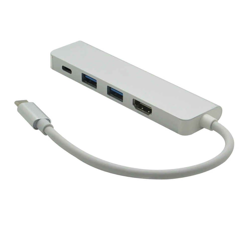 4 в 1 комбо USB-C USB 3 Type C концентратор с HDMI 4K + 2 порта 0 PD зарядный адаптер для MacBook Pro Air |