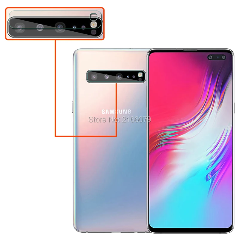 10 шт./партия для samsung Galaxy S10 5G G977 6," прозрачный защитный чехол для объектива камеры заднего вида мягкий защитный из стеклянной пленки