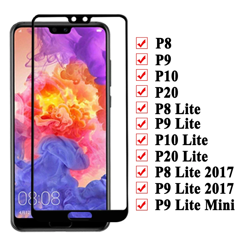 Защитное стекло для Huawei P10 P9 P20 Lite закаленное защитное экрана Huawie P 8 9 10 20 2017 Mini 8P