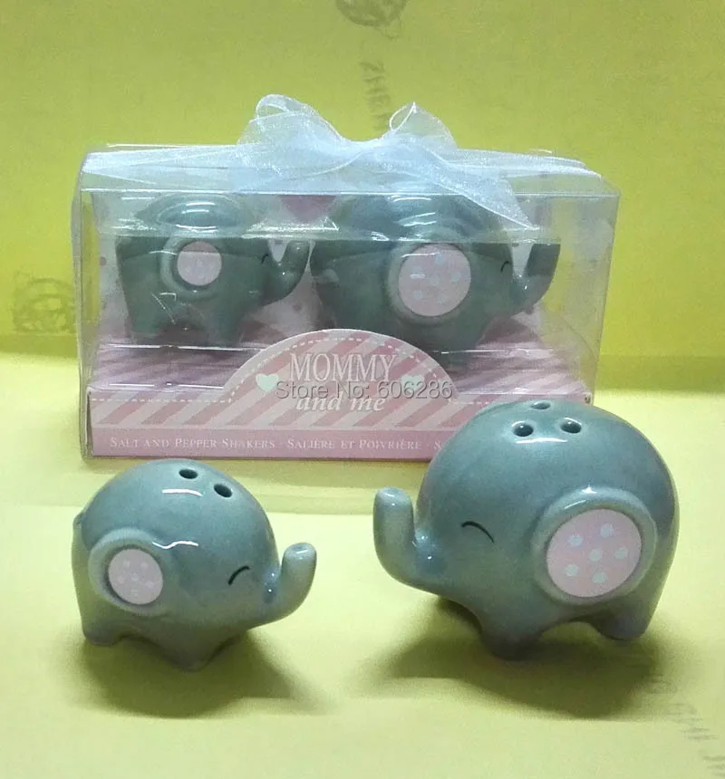 Керамические солонки в виде слона 20 шт./лот 10 пар|souvenir gift|souvenir partysouvenir christening |