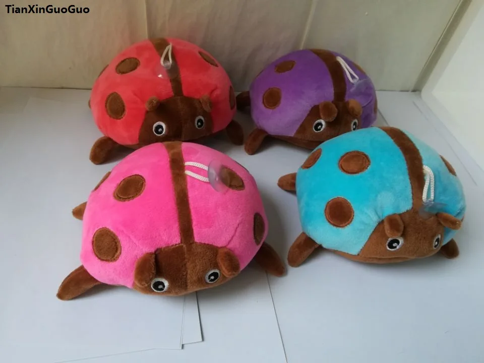 Около 20 см милая плюшевая игрушка Божья коровка мягкие куклы одна партия/4 шт.