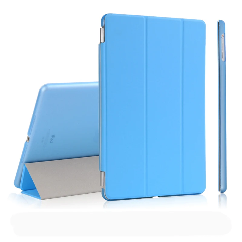 Dividi для нового iPad 9.7 a1822 a1823 Смарт чехол из искусственной кожи+ Ultra Slim Light Вес ПК Назад обложка Авто Wake/Sleep