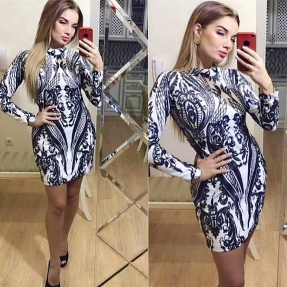 Karlofea/модные сетчатые вечерние платья с блестками; женское облегающее клубное мини-платье с длинным рукавом; женская одежда; шикарные платья знаменитостей