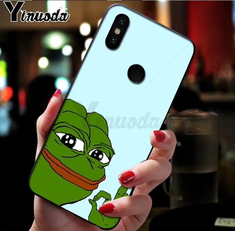 Ynuoda Милая лягушка мем Colforful телефон Accessfories чехол для xiaomi mi 8se 6 note2 note3 redmi 5 plus note5