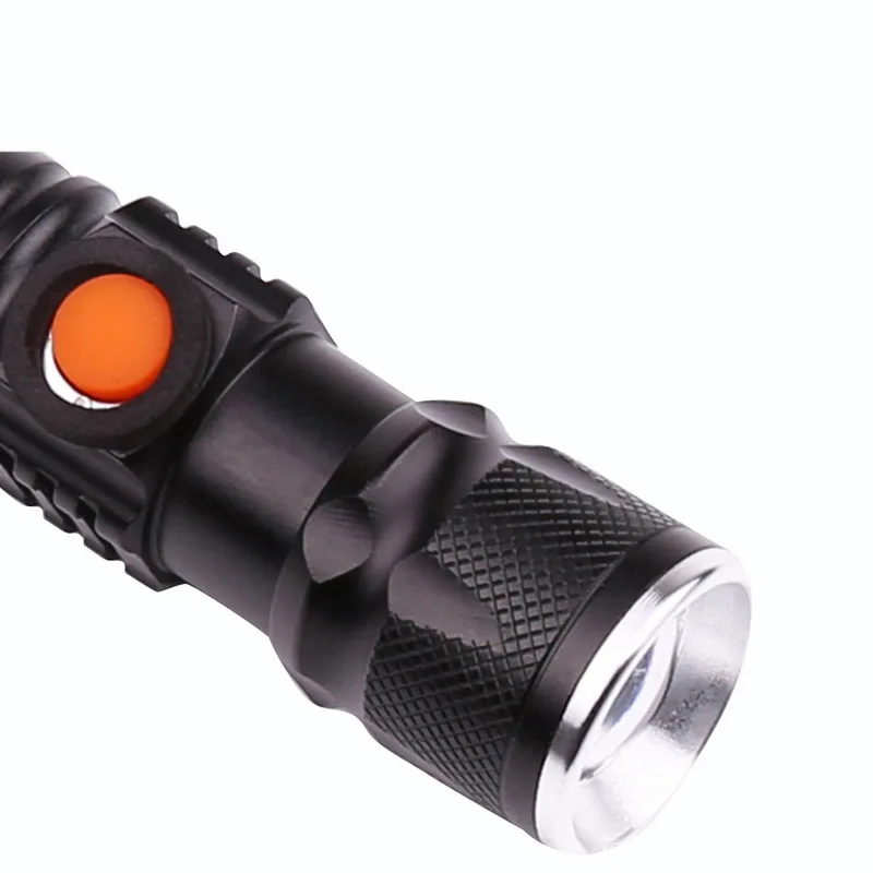 USB заряжаемый портативный мини светодиодный фонарик с фокусом T6 фонарь для