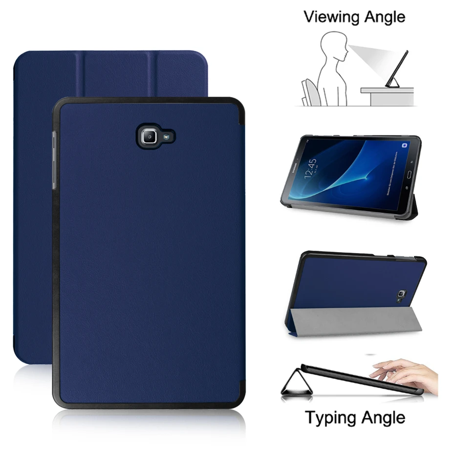 Тонкий магнитный складной Флип PU чехол для Samsung Galaxy Tab A A6 10 1 2016 T580 T585 T580N T585N |