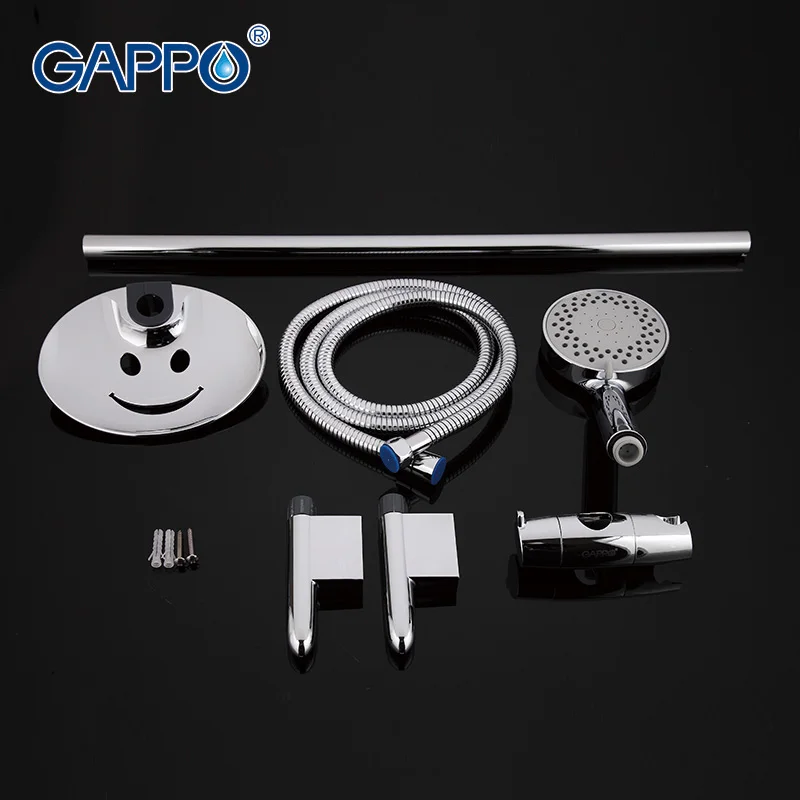 GAPPO Ванная комната Душ горка бар настенный душ раздвижная головка из нержавеющей