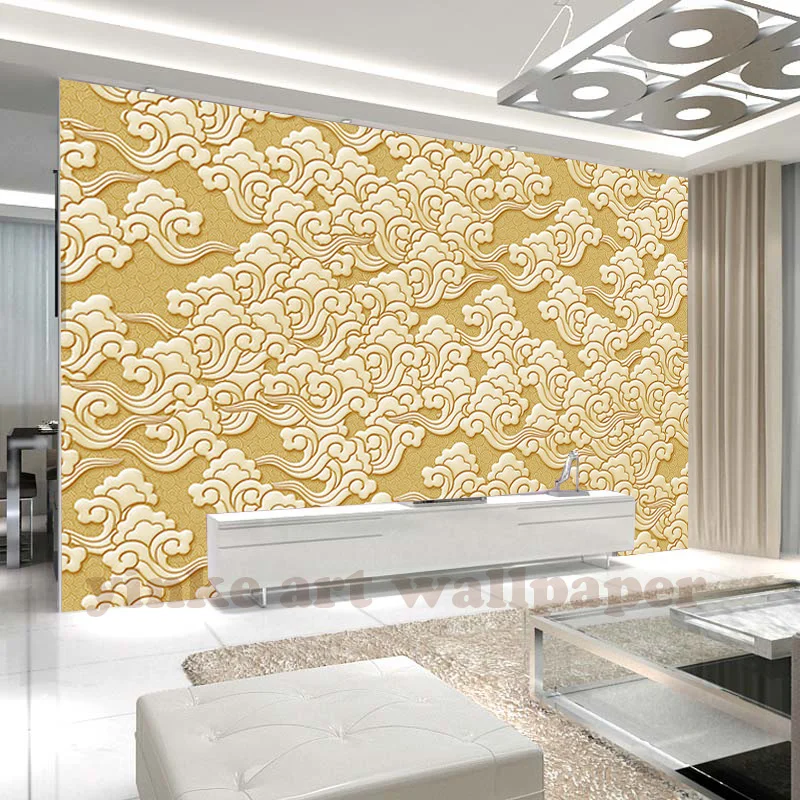 Пользовательские 3d классические рельефные обои для гостиной спальни настенная