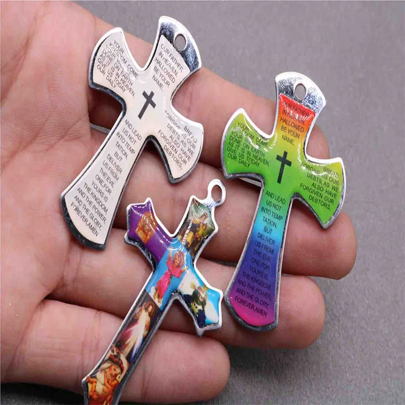 Кресты из нержавеющей стали с христианскими иисусами 50 шт./Религия аксессуары