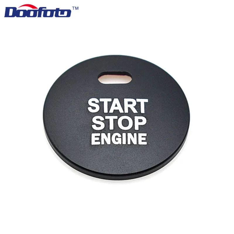 Button Cover Black Doofoto стайлинга автомобилей оболочки машина заводится остановить двигатель насадки на пуговицы Авто украшения кольца Чехол для Mazda 3 6 2 CX-5 CX-9 CX-3 MX-5 CX4 - Цвет: Button Cover Black