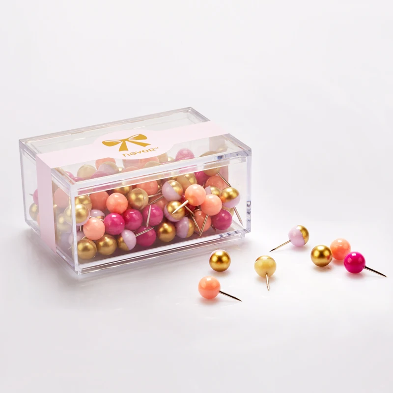 JIANWU/Розовая фиолетовая серия милых и изысканных пальчиковых гранул булавка для