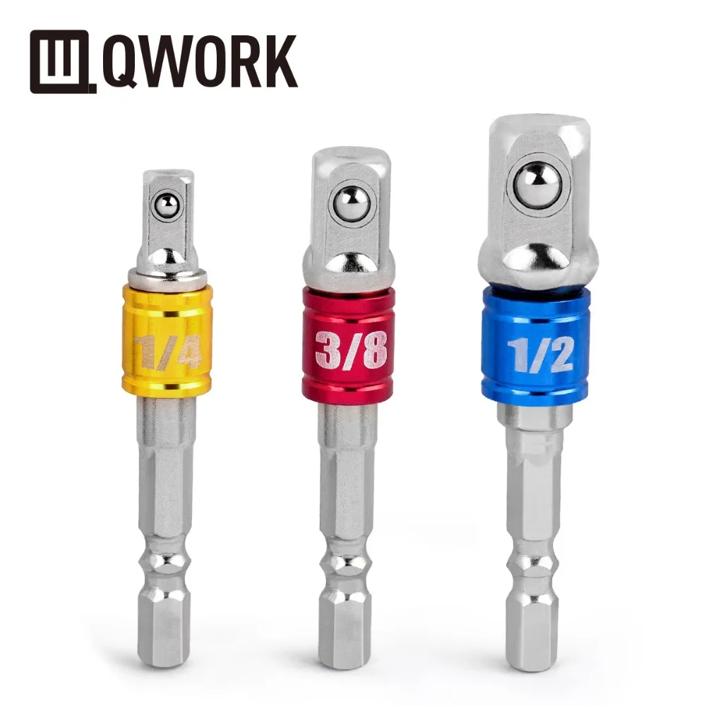 Набор удлинителей для дрели шестигранный хвостовик 3 шт. 1/4 дюйма 3/8 1/2 |