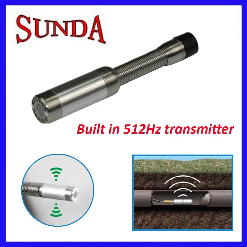 40 метров кабель 512 Гц передатчик встроенная камера для проверки сливных труб 23 мм