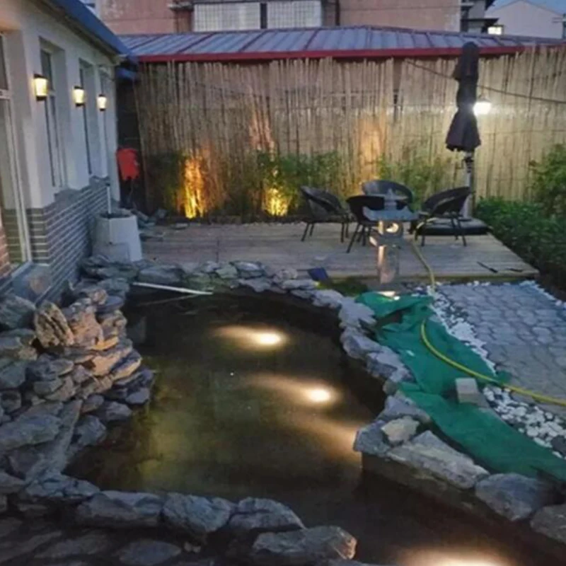 LED Solar Powered light Outdoor Underwater Pool Light Garden solar lamp Waterproof Swimming Submarine Projector | Лампы и освещение