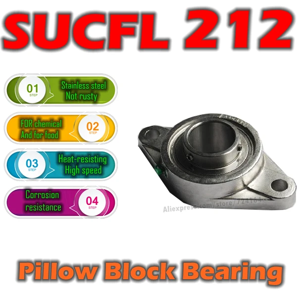 Нержавеющая сталь SUC212 SUCF212 SUCFL212 SUCP212 SUCT212 SUCFB212 SUCPA212 SUCFC212 вставной подшипник