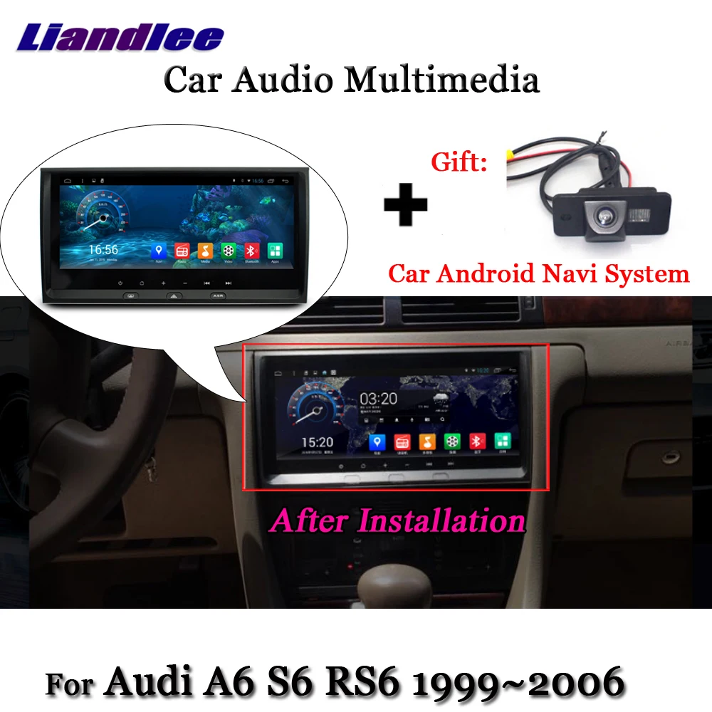 Liandlee для Audi A6 S6 RS6 1999~ 2006 Android система Радио Стерео Carplay камера BT tv gps карта Navi Навигация экран мультимедиа